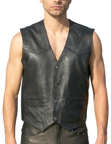 Germas 732.01-6XL Lederweste \"Soft\" Gro&szlig;e 6XL, schwarz Preisvergleich
