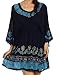 Sakkas Ketana Women's Embroidered Batik Gauzy Cotton Tunic Blouse