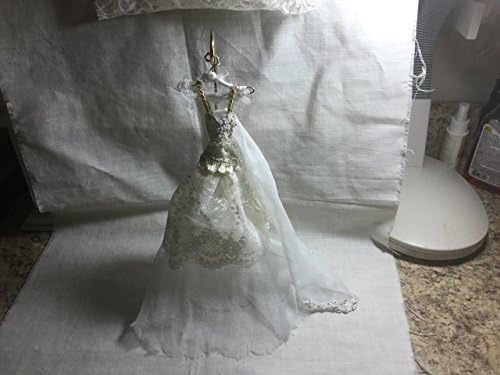 Handmade Art Wedding Dress, Fine Art Paper Dress, Mixed Media, Mothers Day Gift, Antique Wedding Dress, Vintage Wedding Dress, Gothic