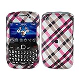 iNcido Brand Blackberry Gemini 8520/Curve 8530 Cell Phone Hot Pink Plaid Pr ....