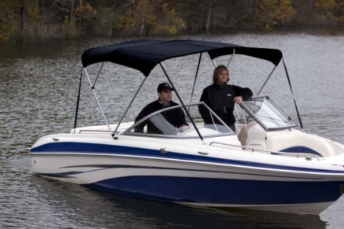 Dowco Marine high quality 3 Bow Bimini Top will protect you and your family from the sun and heat while out on the water. You can expect a superior fit and appearance, with easy set up and installation. The top and boot features ClimaShield 600D Polyester fabric, available in five different color options. 3 Bow frame will fit 6'L x 46"H x 67" - 72"W BLACK