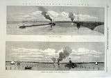アムステルダムの海運河のオランダの骨董品の印刷物 1869