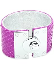 Ted Rossi Python Metal Lock Bracelet