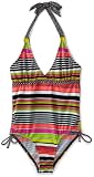 Pink Platinum Girls 7-16 Multi Color Stripe Two Piece Swimsuit