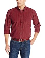 Arrow Men's Long Sleeve Blazer Mini Plaid Button Up Shirt