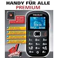 TV Das Original Premium Gro�tasten-Handy inkl. Taschenlampe, Freisprechfunktion und Radio schwarz