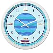 Olive Kids - Boats and Buoys Clock (White)