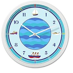 Olive Kids - Boats and Buoys Clock (White)
