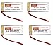 DeeRC Four 3.7v 800mAh F181C H12C H12W V686 509G 25C Rechargeable Li-Po Quadcopter Batteries To Increase Flight Time(36 Min)