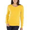 Merona® Crewneck Cable Sweater - Leah Yellow