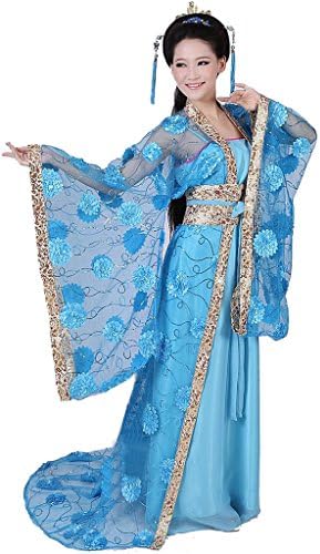 Chinese Costume Women's Queen Dress Trailing Empress Halloween Cosplay