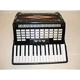 Rossetti Piano Accordion 32 Bass 30 Key 3 Switch, with Case, in BLACK