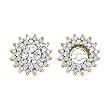 14K Yellow Gold 1/2 ct. Diamond Earring Jackets