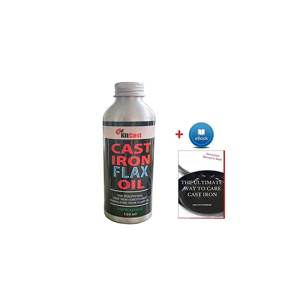 KitCast Traditional Cast Iron Conditioner or Cast Iron Oil for Cast