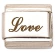Love Italian Charm Stainless Steel 9mm