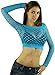 ToBeInStyle Women's Elastic Fishnet Long Sleeve Top