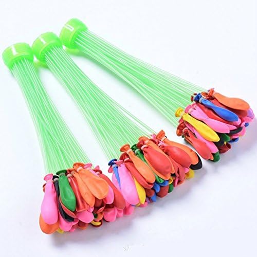 OSPORT Magic Colorfull Water Balloons (3 Bunches - 111 Total Water Balloons)