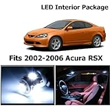 Zone Tech Acura RSX 2002-2006 White Interior LED Package (6 Pieces)