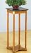 Oak Fisnish Plant Stand with Green Marble Top