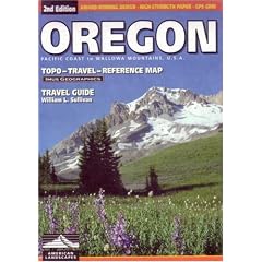 Oregon Topo-Travel-Reference Map: Travel Guide (American Landscapes)