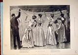 COTILLON HOPKINS LADIES MEN GAMES CHRISTMAS PRINT 1897