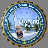 Corona Extra Cap Beach Metal Sign