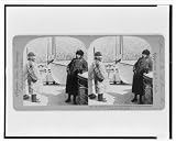 Historic Print (L): Dr. Sheldon Jackson and government P.O. inspector enroute to Dawson City, Alaska
