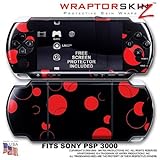 Lots of Dots Red on Black WraptorSkinz Skin and Screen Protector Kit fits S ....