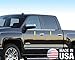 Made In USA! TYGER Fit 2014-2015 Chevrolet/GMC Silverado/Sierra Crew Cab Rear Door is 27'' Only No Curve 4PC Stainless Steel Chrome Window Sill Trim Overlay