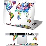 Color Map Macbook Stickers Decal Removable Macbook Front Stickers Vinyl Top Decal Macbook Cover Skin for Macbook Pro 13 Inch