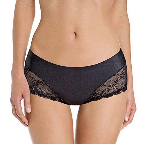 Yulee Women's Invisibles Low Cut Nylon Lace Brief Hipster Panty Underwear
