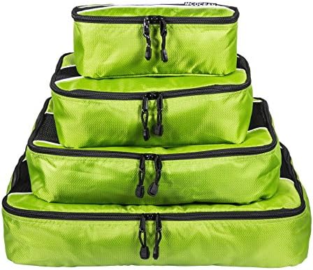 MCOCEAN 4 pcs Travel Packing Cubes Travel Organizer Bags Luggage Organizers