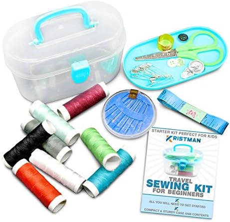 Kristman Beginners Travel Sewing Kit with Portable Case Has All the Supplies You Need
