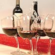 Tipsy Wine Glasses 12 oz. Goblets with Slightly Bent Stems (Set of 4)