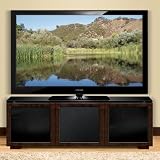 Bell'O PR-12 Chic European Wood Audio/Video Cabinet (Deep Brown Finish)