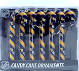 Buffalo Sabres NHL Candy Cane Ornament Set of 6