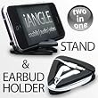 iANGLE - iPhone 3 & 3GS / iPod touch Stand and Earbud holder BLACK