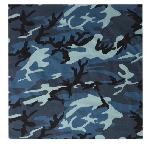 Sky Blue Camouflage Bandana (22