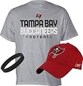 Tampa Bay Buccaneers Youth Short Sleeve Tee & Hat Combo Pack