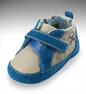 Baby Boys' Cord Cross Strap Pram Boots