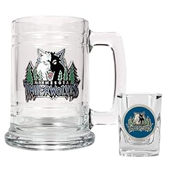 Minnesota Timberwolves NBA Boilermaker Set - Primary Logo by Great American Products