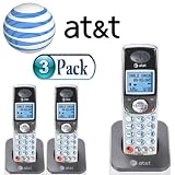 ATandT TL70008 5.8GHz Digital Accessory Handset with Caller ID Titanium - TL70008 Three (3) Pack