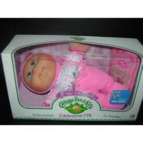Cabbage Patch Kids Exclusive 25th Anniversary Celebration Baby Girl Bald Blue SAVANNA RAQUEL Born... by