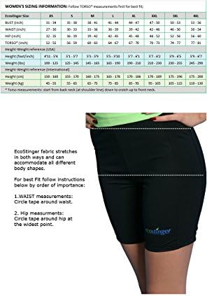 Women UV Protective Clothing Swim Shorts Above Knee Length Black