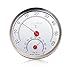 iHome&iLife Hygrometer,Round Glass Analog Thermometer for Humidors Indoor Outdoor Humidity Meter