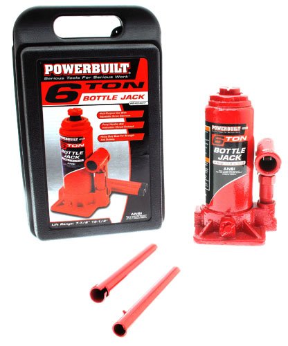 Powerbuilt 640407 Heavy Duty 6-Ton Bottle Jack On Sale