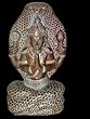 Maharshi Patanjali Serpent Hand Carved Stone Stone Sculpture 8 Inch