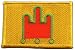 Écusson brodé Flag Patch France Auvergne - 8 x 6 cm