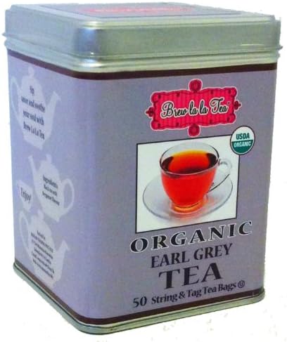 Brew La La Organic Earl Grey Tea, 50 Bags, Pack of 2