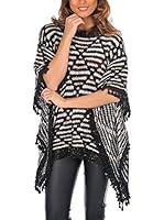 Nice&Rock Poncho Mellissa (NOIR/ECRU)